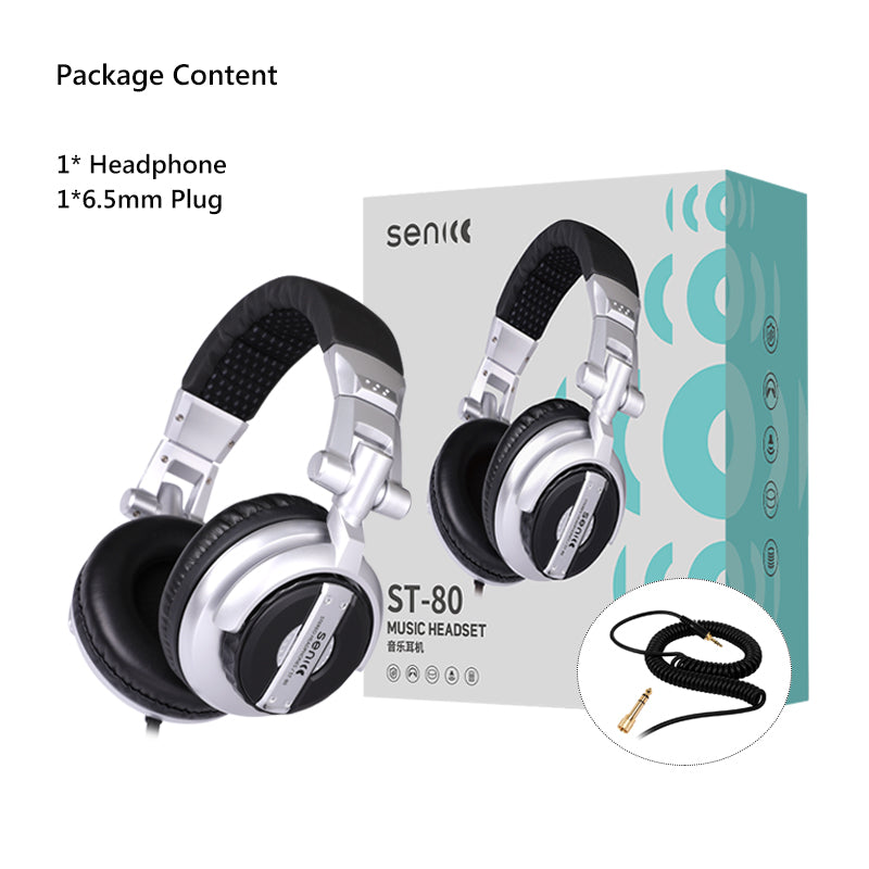 SOMIC ST-80 Studio Monitor Headphones Dj Foldable Headphone