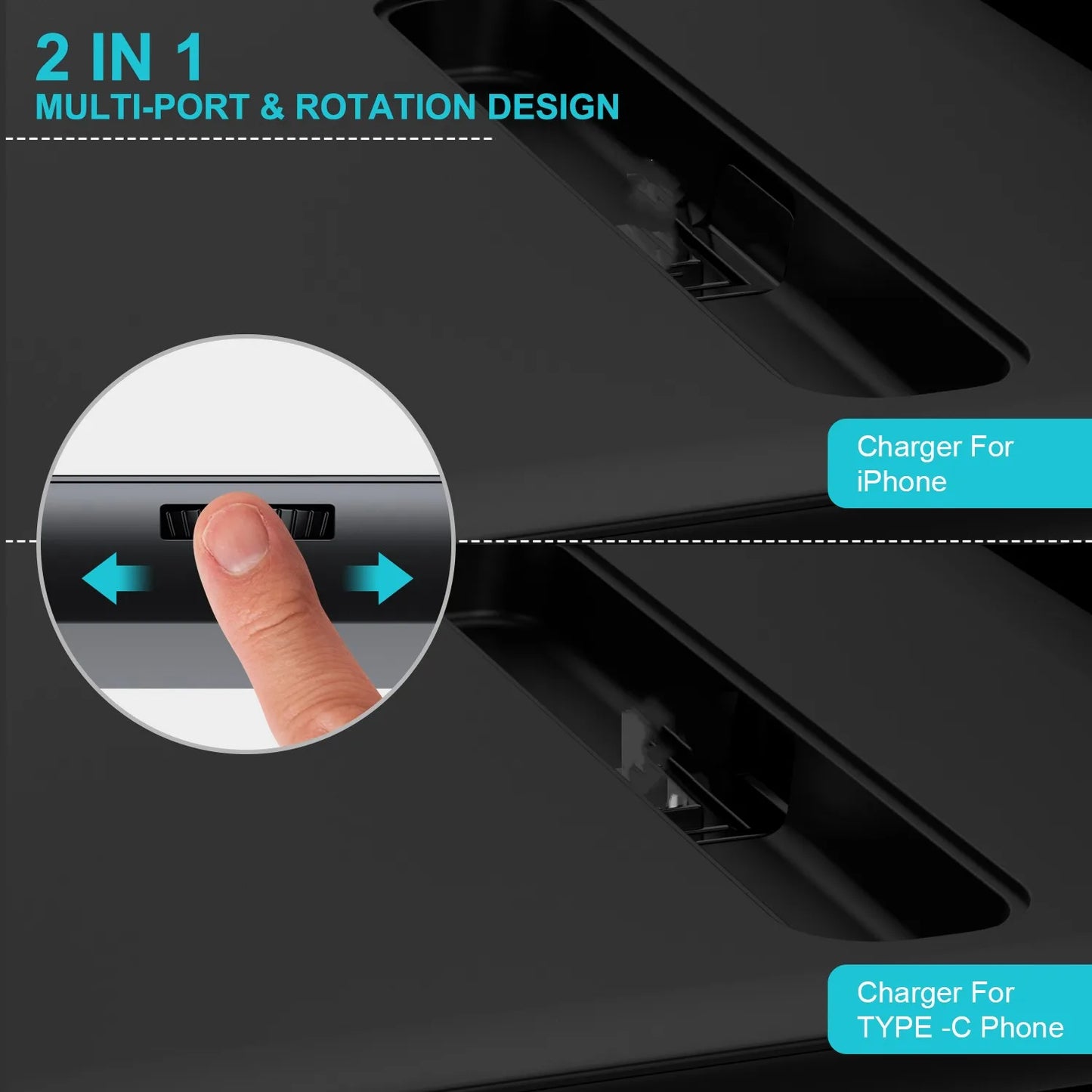 Top Seller Trending Products 2024 15w Fast Charging Magnetic 4 in 1 Quick Wireless Charger Station Charging Stand Holder